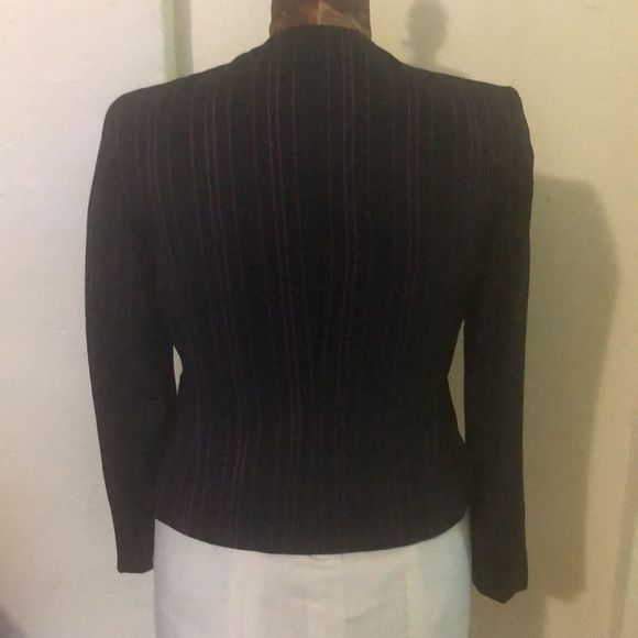Bar III Black with Fuchsia Stripes Blazer - Picture 3 of 6